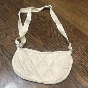 Vera Bradley Quilted Crossbody Bag in Cream